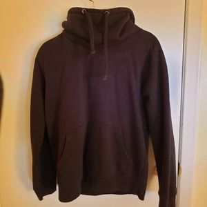 Carbon Black Hoodie w/Lifted Neck (unisex) SML